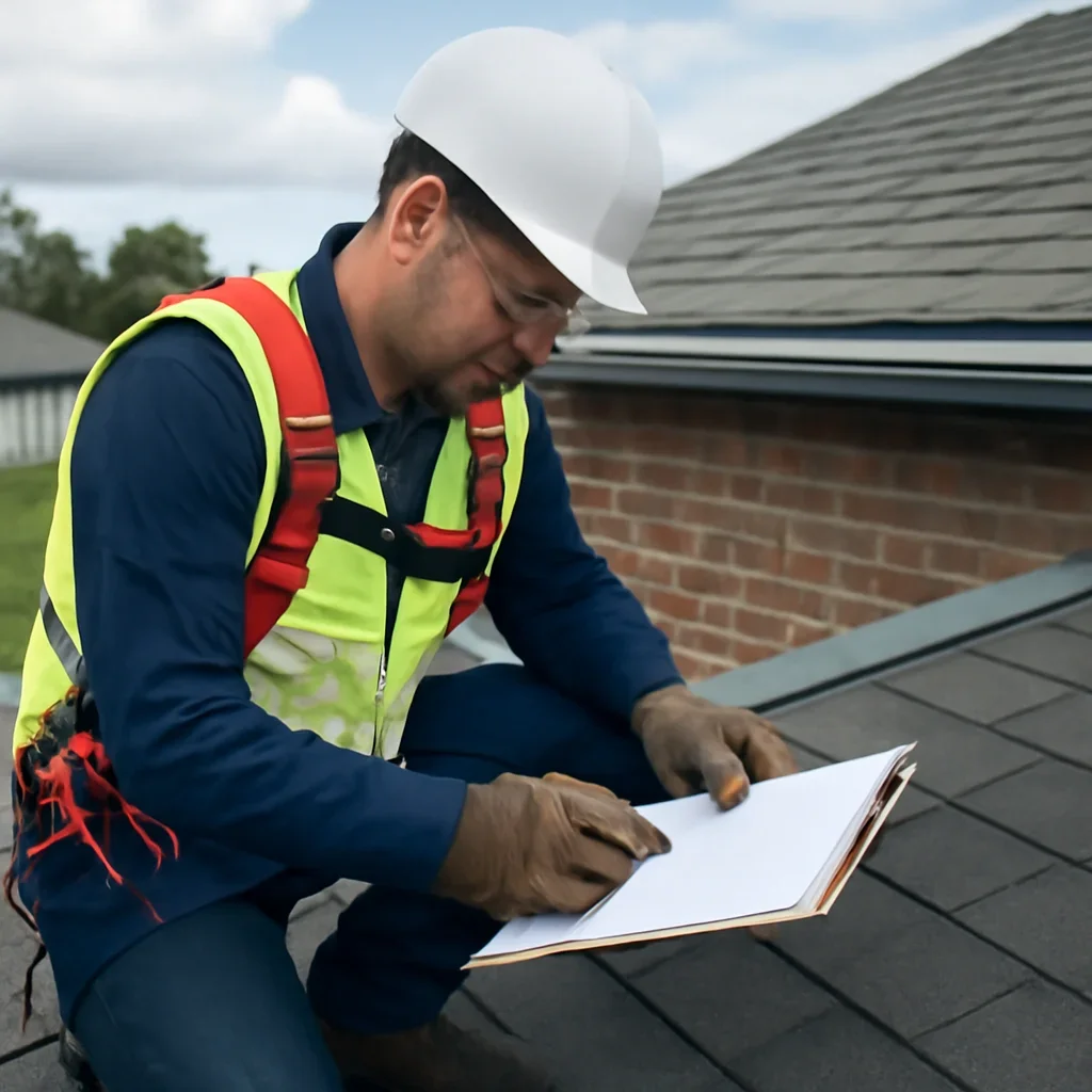 Roof inspection and planning work for Credentials, Insurance and Safety