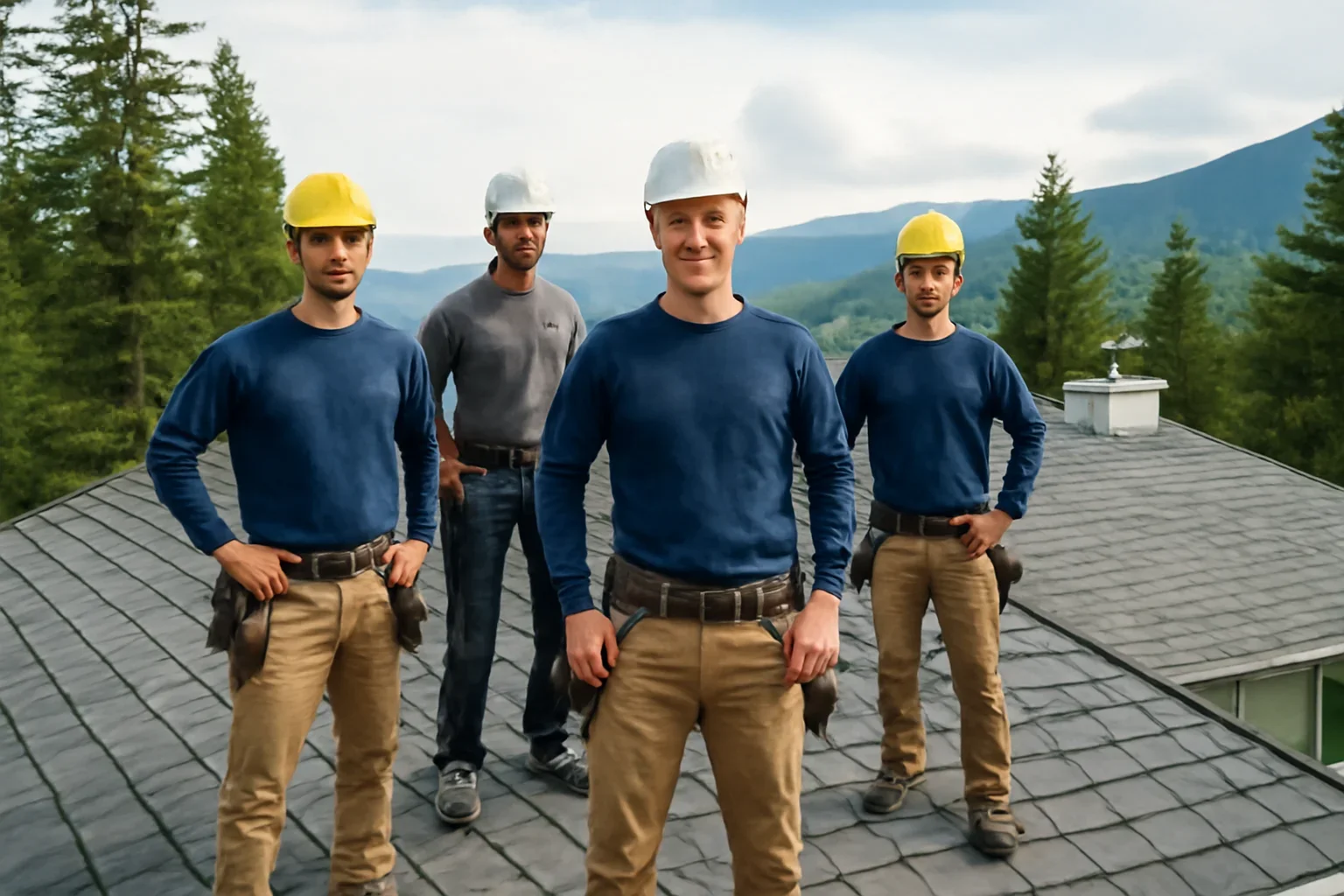 Our Team shown through professional roofing work