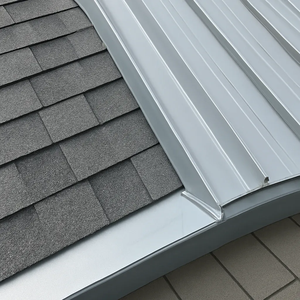Close view of materials and roof details related to Asphalt Shingles vs. Metal Roofing in British Columbia