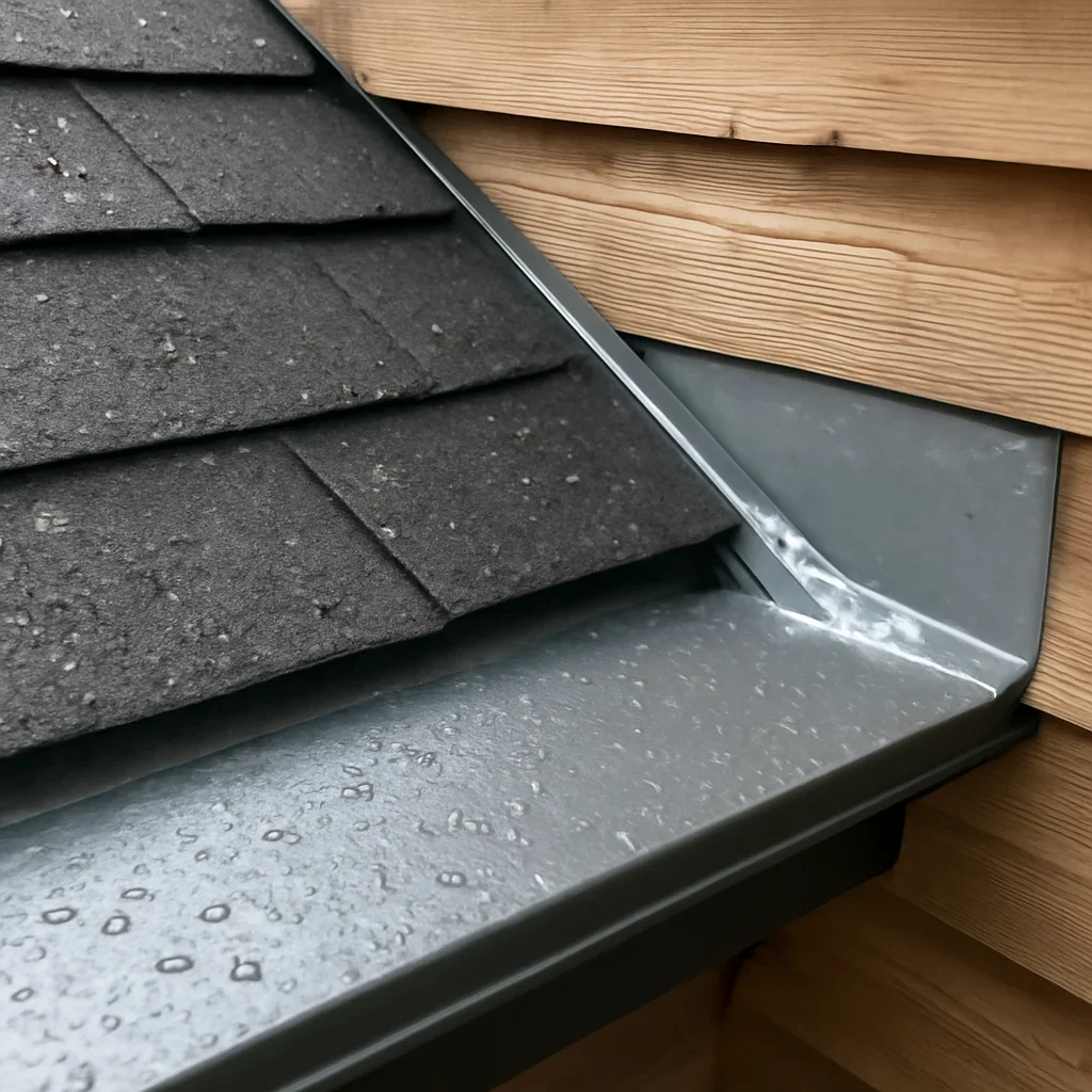 Close view of materials and roof details related to Best Roofing Materials for Coastal B.C.’s Wet Climate