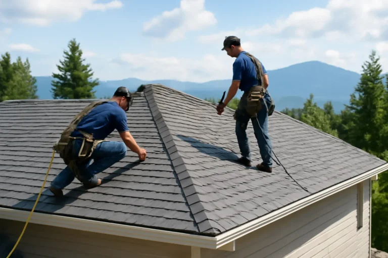 The Complete B.C. Roof Maintenance Calendar shown through professional roofing work