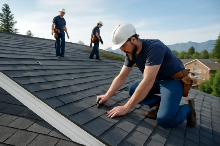 Understanding Roofing Manufacturer and Workmanship Warranties shown through professional roofing work