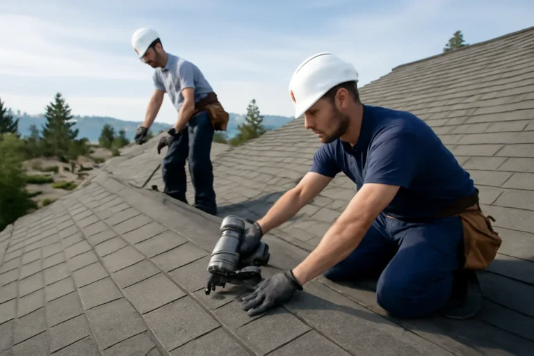 What Is the Best Roof for a Home in Vancouver’s Climate?? shown through professional roofing work