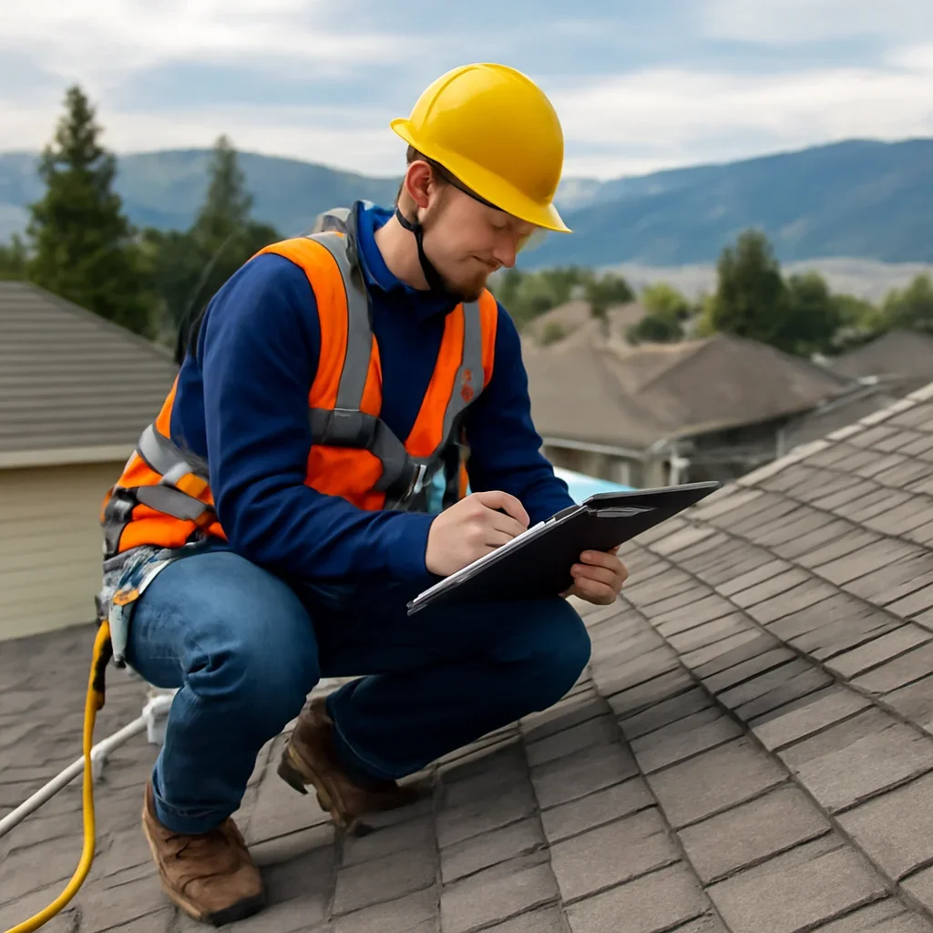 Roof inspection and planning work for What Is the Best Roof for an Okanagan Home??