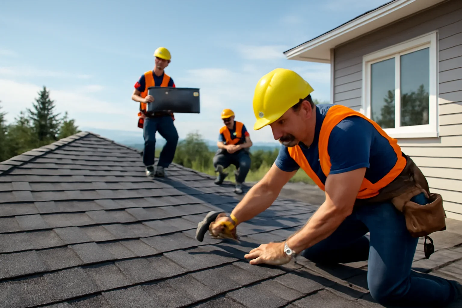 What to Do Immediately After a Major B.C. Windstorm shown through professional roofing work