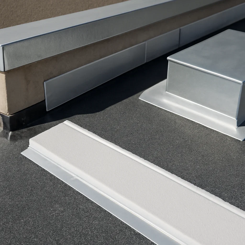 Close view of materials and roof details related to Commercial Roof Inspections