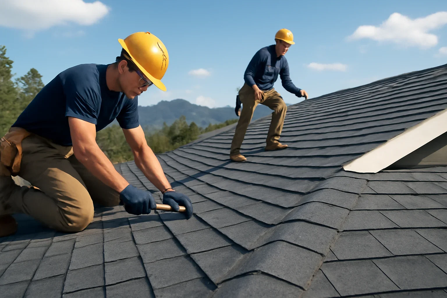 Preventive Roof Maintenance shown through professional roofing work