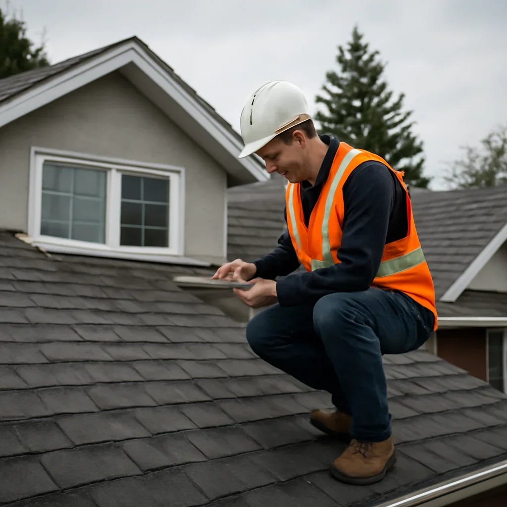 Roof inspection and planning work for Exterior Waterproofing