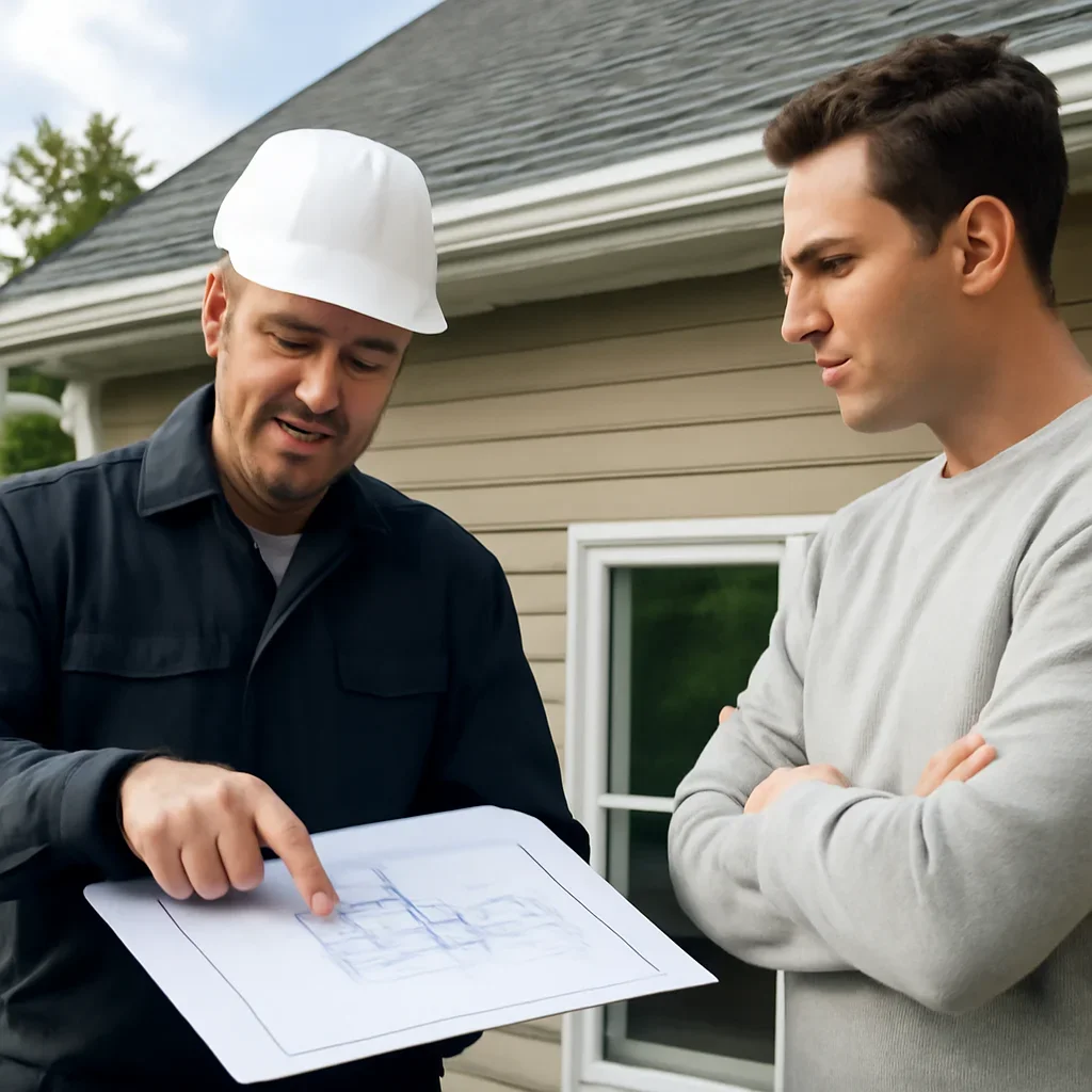 Roofing planning and next-step discussion for Gutter Installation