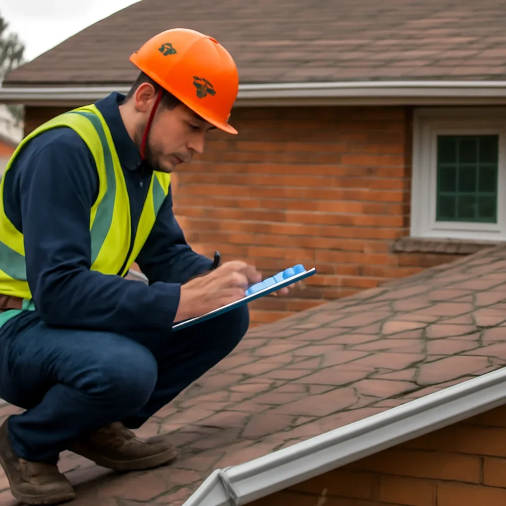 Roof inspection and planning work for Gutter Installation