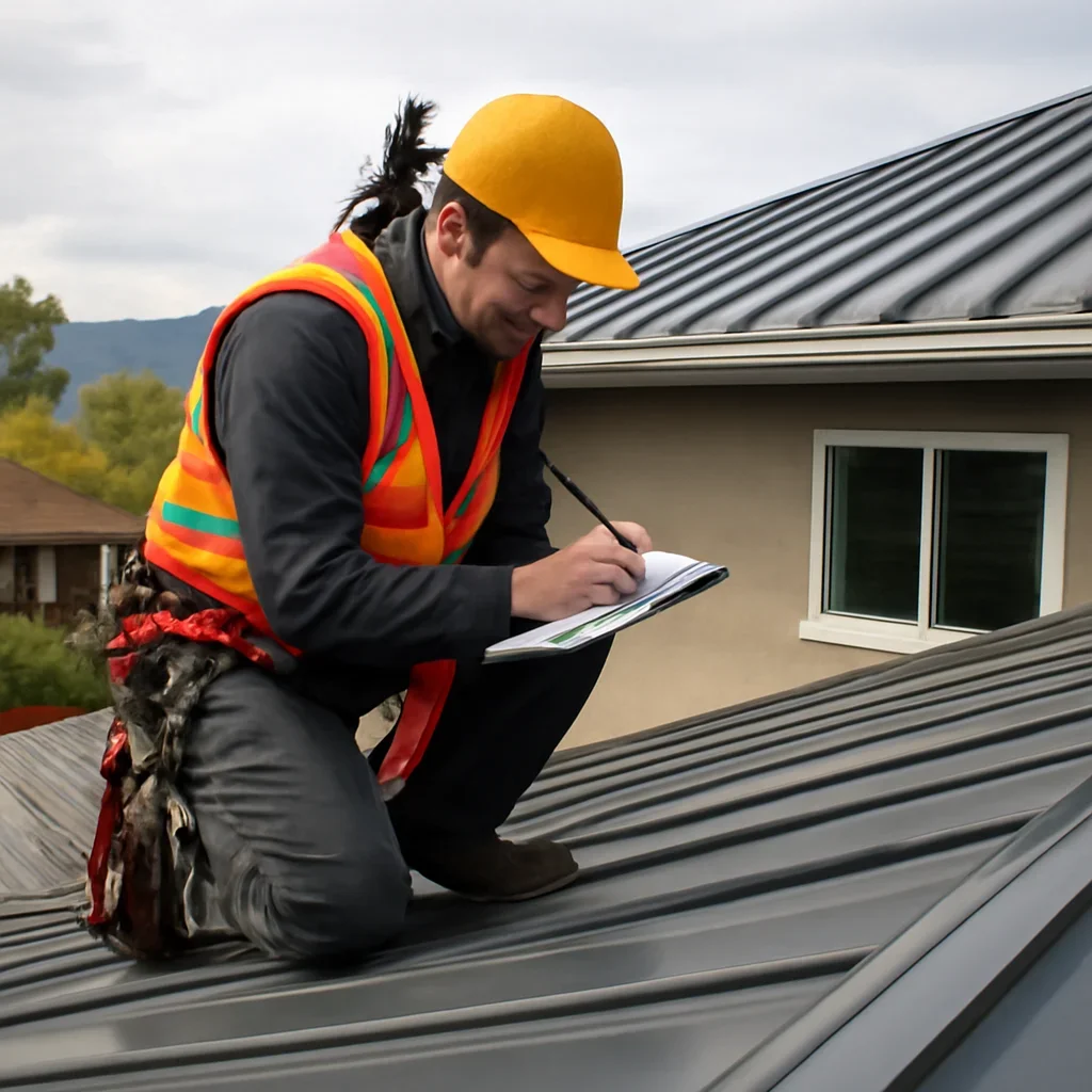 Roof inspection and planning work for Metal Roofing in Kelowna, B.C.