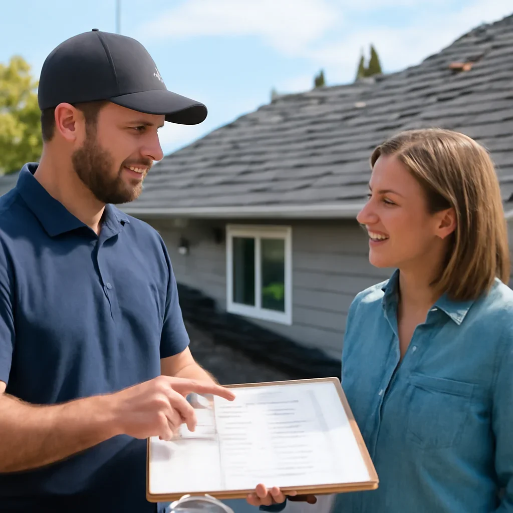 Roofing planning and next-step discussion for Roof Repair in Langley, B.C.