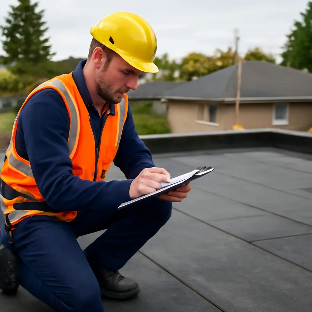 Roof inspection and planning work for Flat-Roof Repair in Vancouver, B.C.