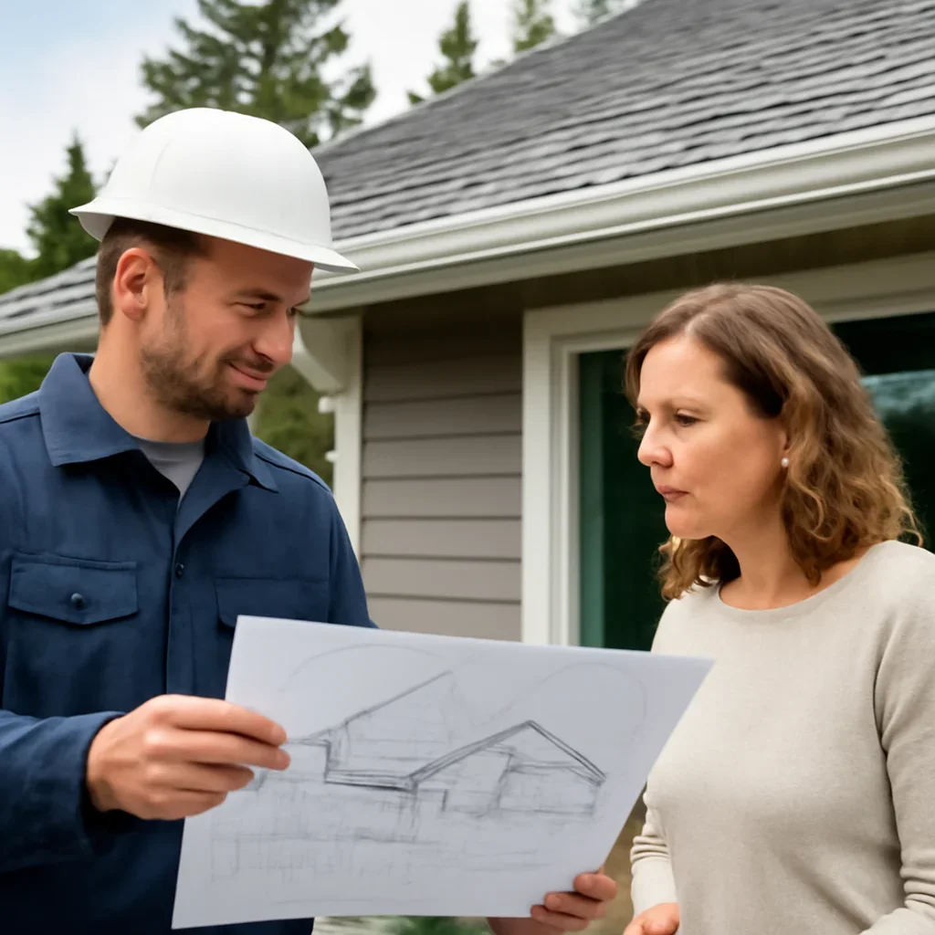 Roofing planning and next-step discussion for Gutter and Fascia Replacement