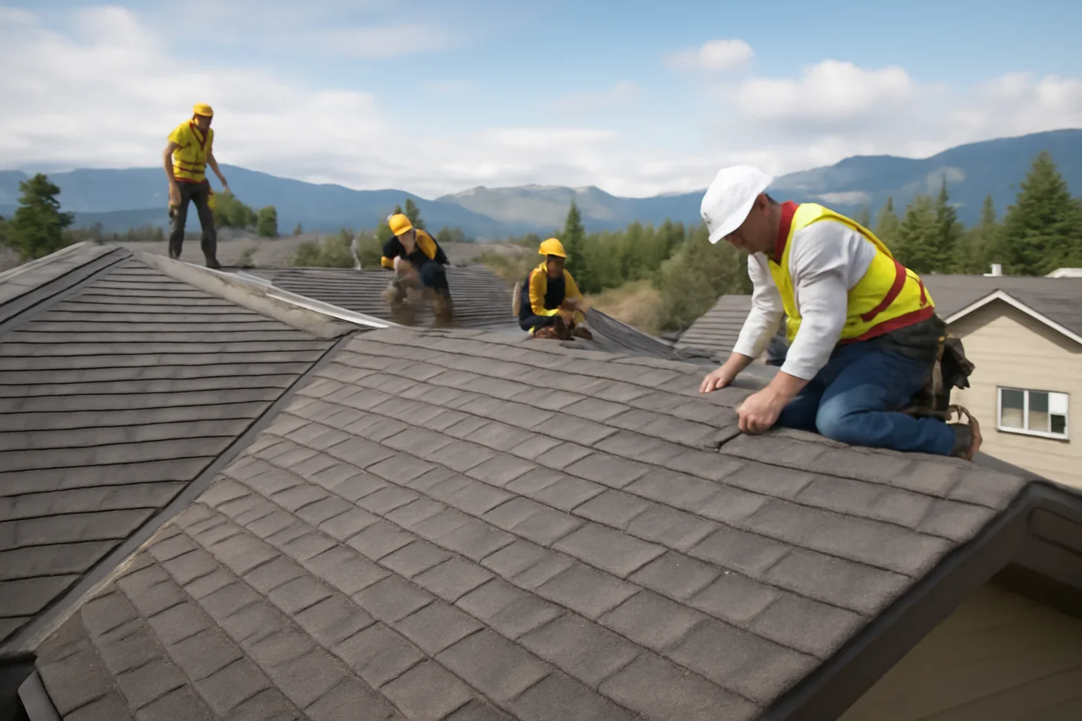 Roofing Projects shown through professional roofing work
