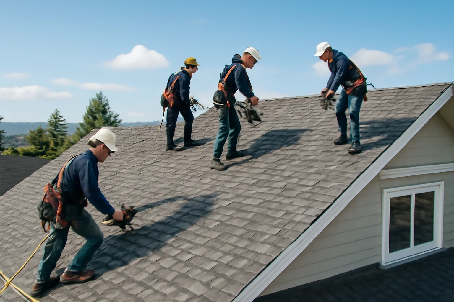 Residential Roofing Projects shown through professional roofing work