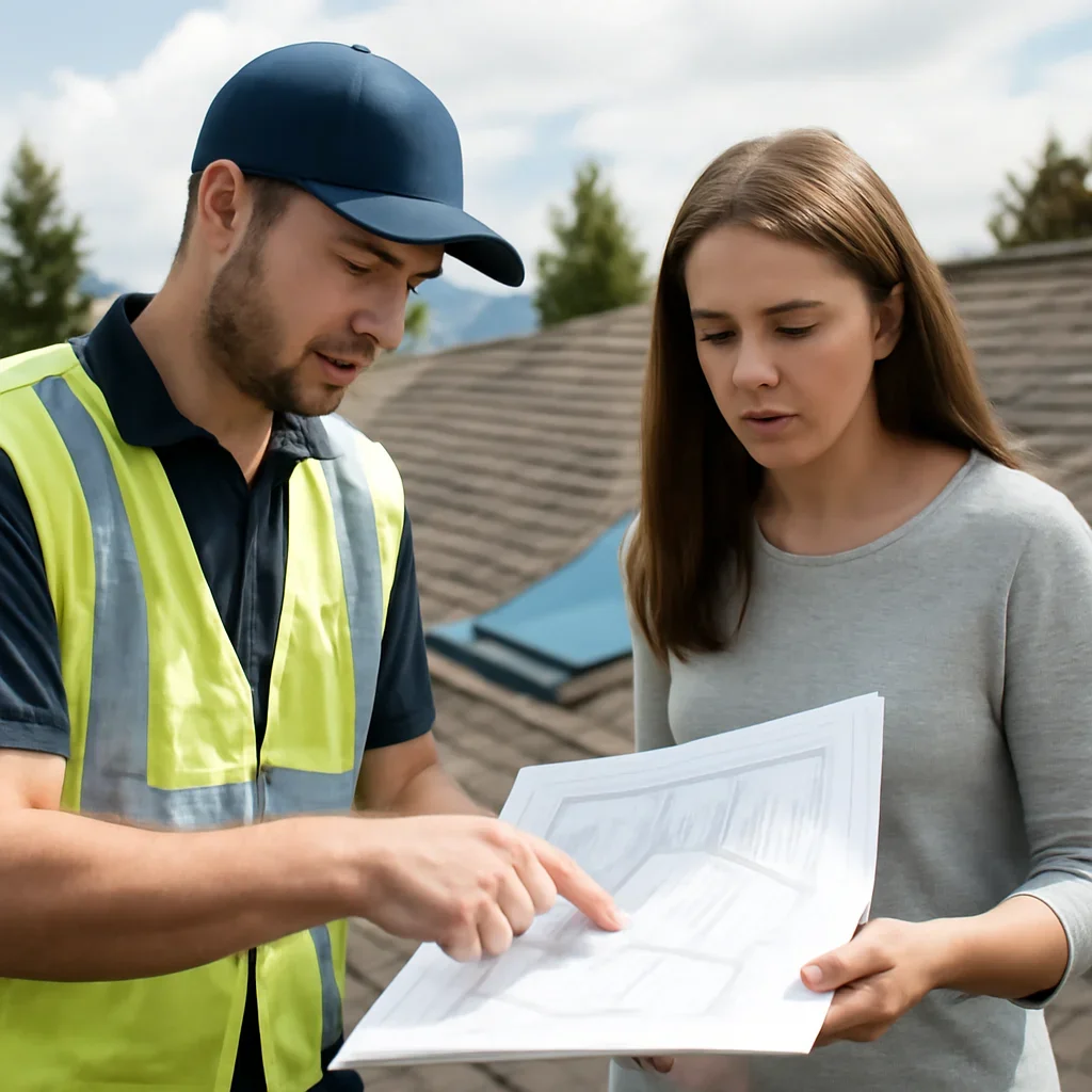 Roofing planning and next-step discussion for Skylight Leak Repair