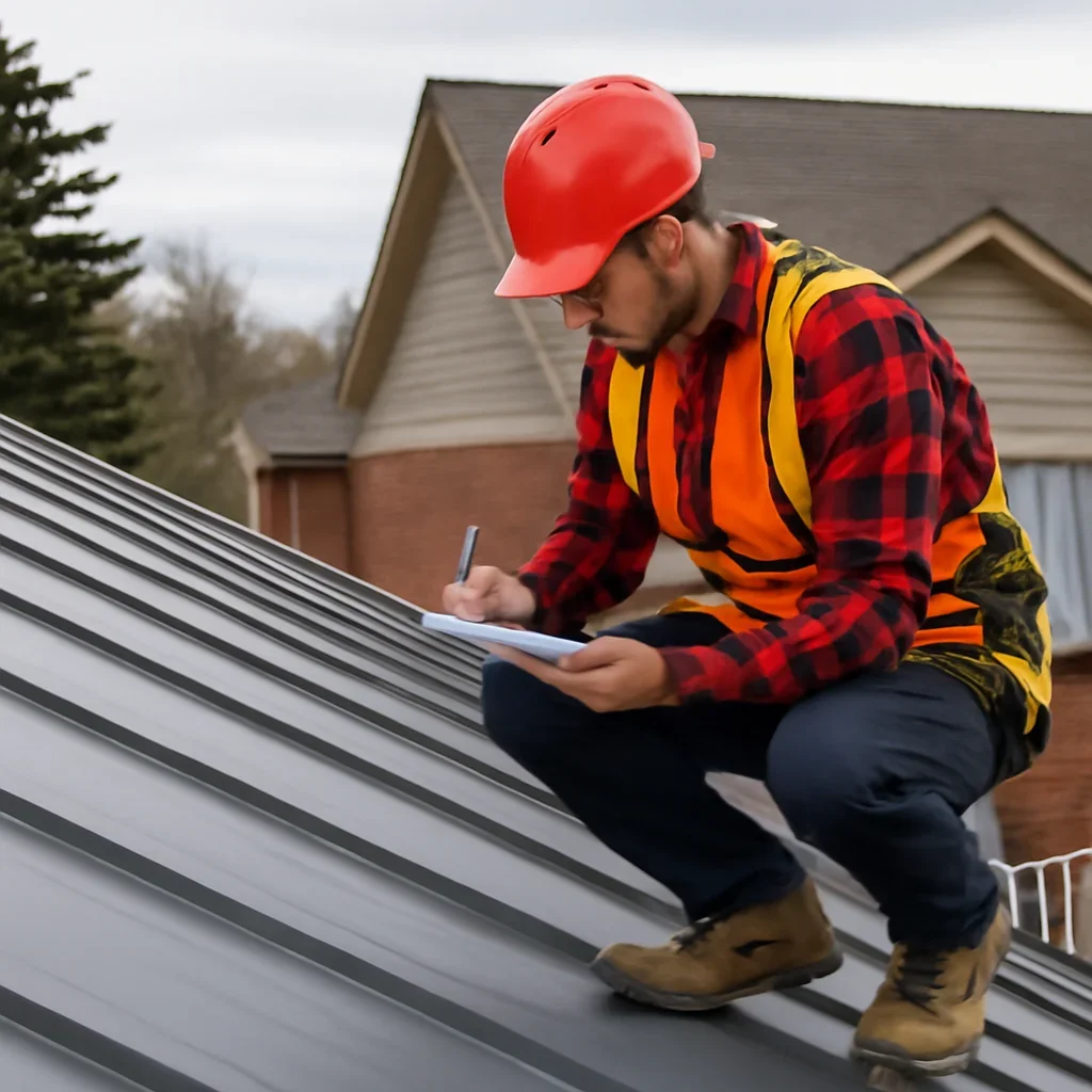 Roof inspection and planning work for Standing-Seam Metal Roof