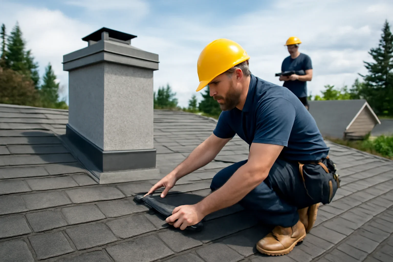 Surrey Roof-Leak Diagnosis and Flashing Repair shown through professional roofing work