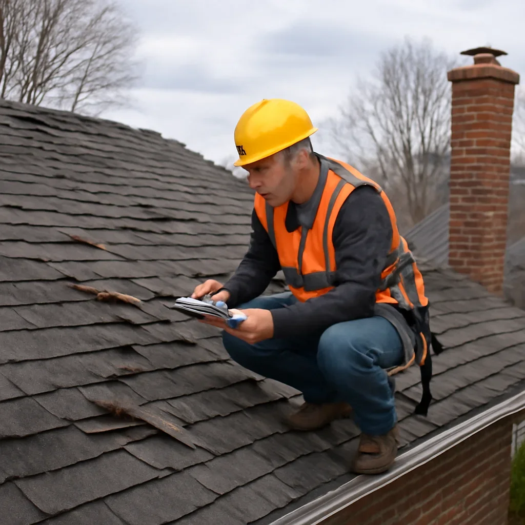 Roof inspection and planning work for Storm Damage Roof Repair
