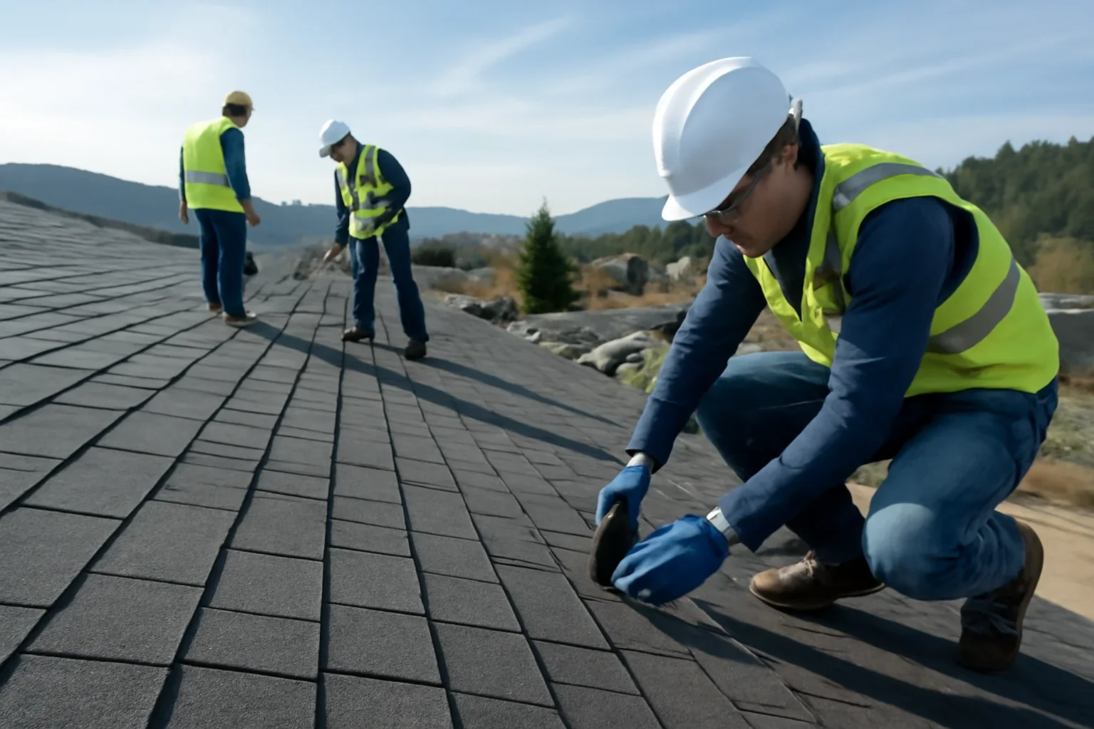 B.C. Roofing Cost Guide shown through professional roofing work