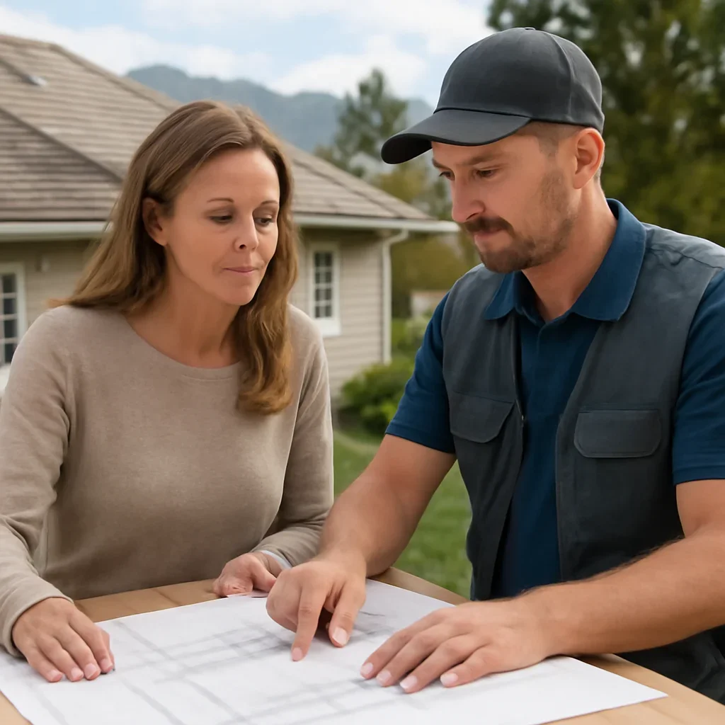 Roofing planning and next-step discussion for Choosing a Roofing Contractor