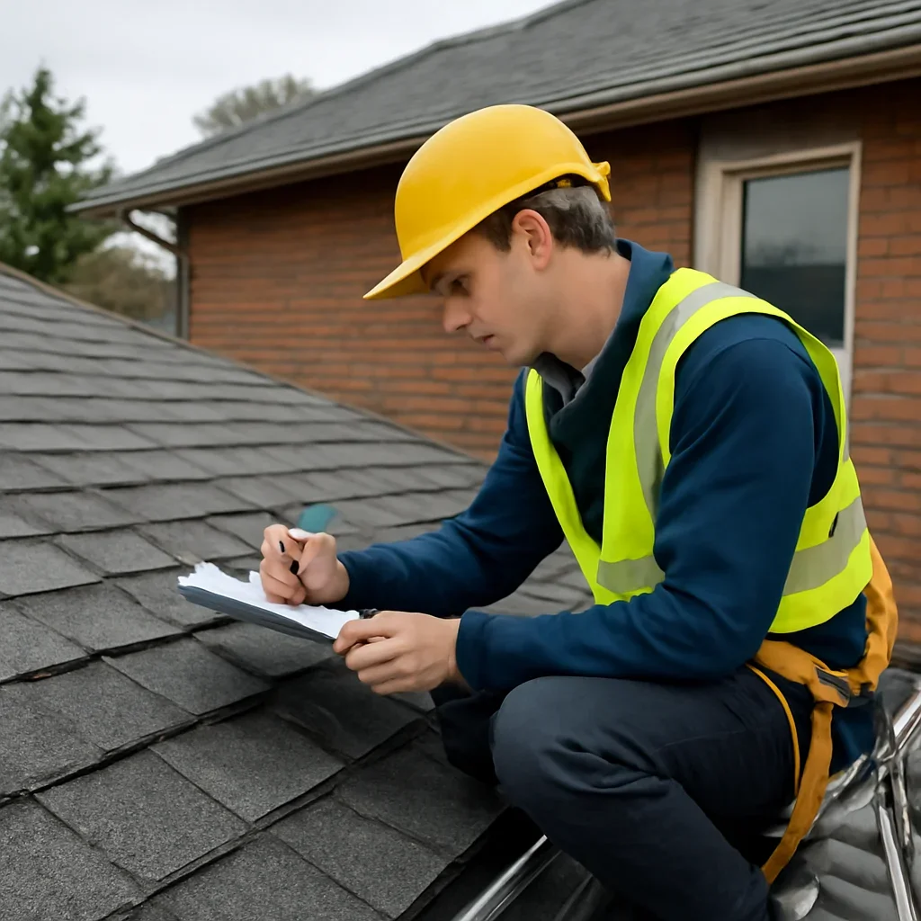 Roof inspection and planning work for Roof Maintenance Calendar