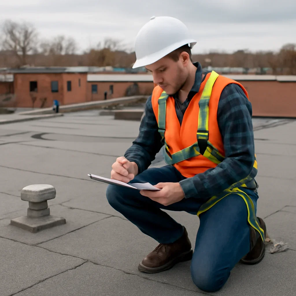 Roof inspection and planning work for Commercial Roofing