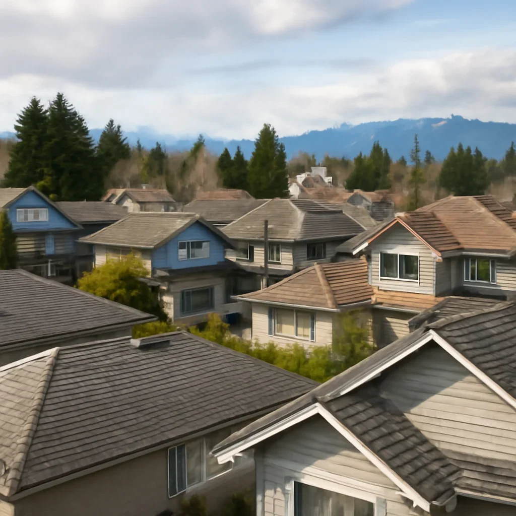 Roofing and exterior conditions around British Columbia properties