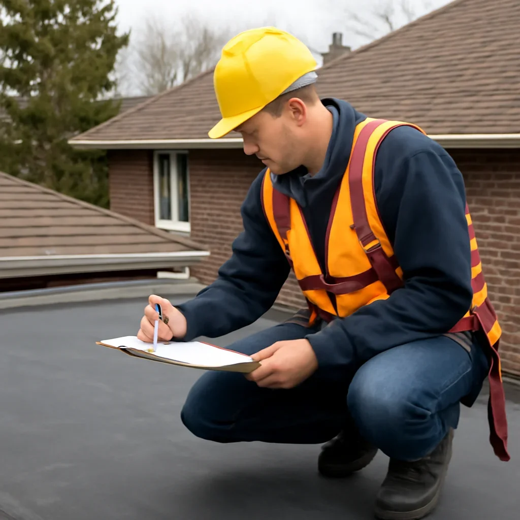 Roof inspection and planning work for EPDM Roofing
