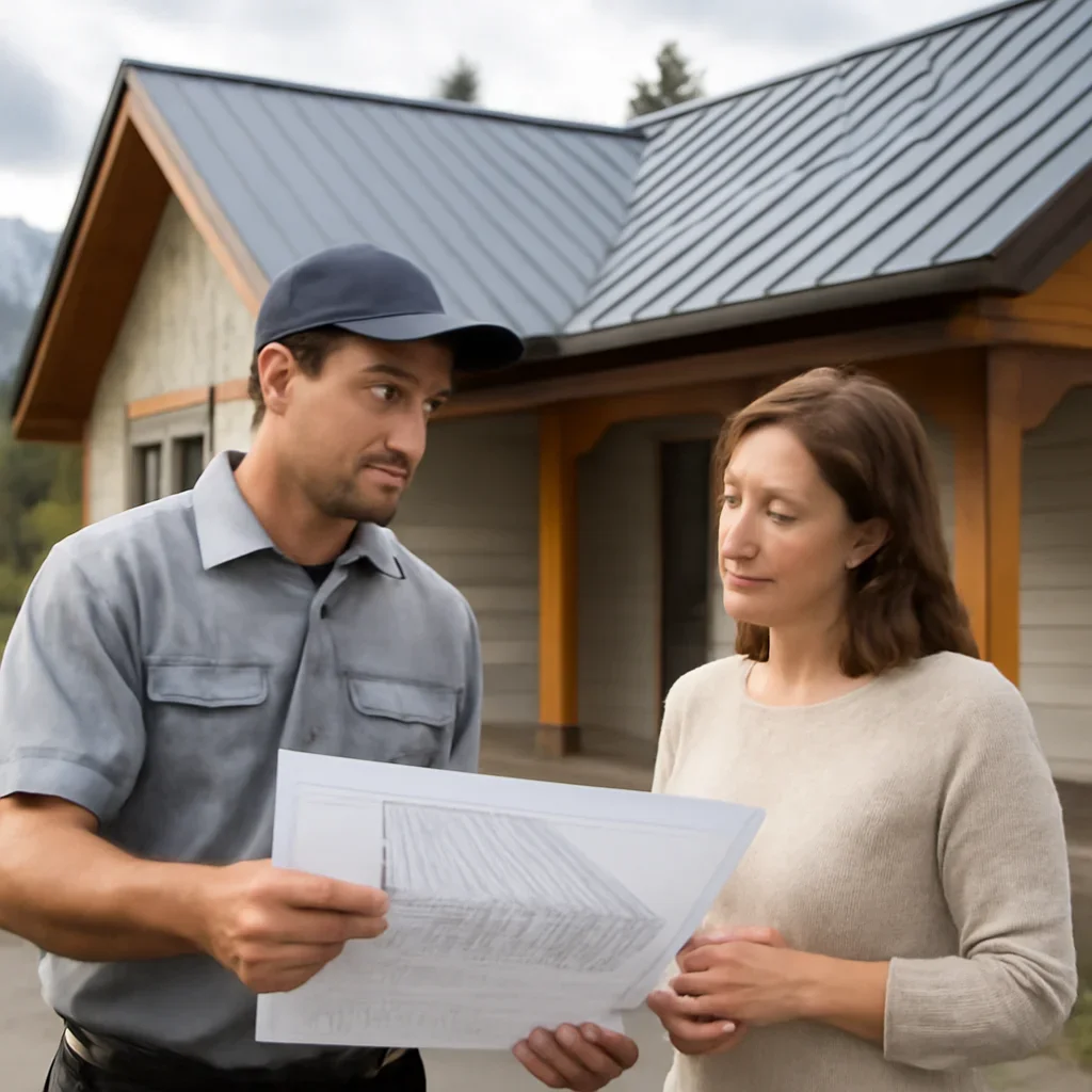 Roofing planning and next-step discussion for Metal Roofing