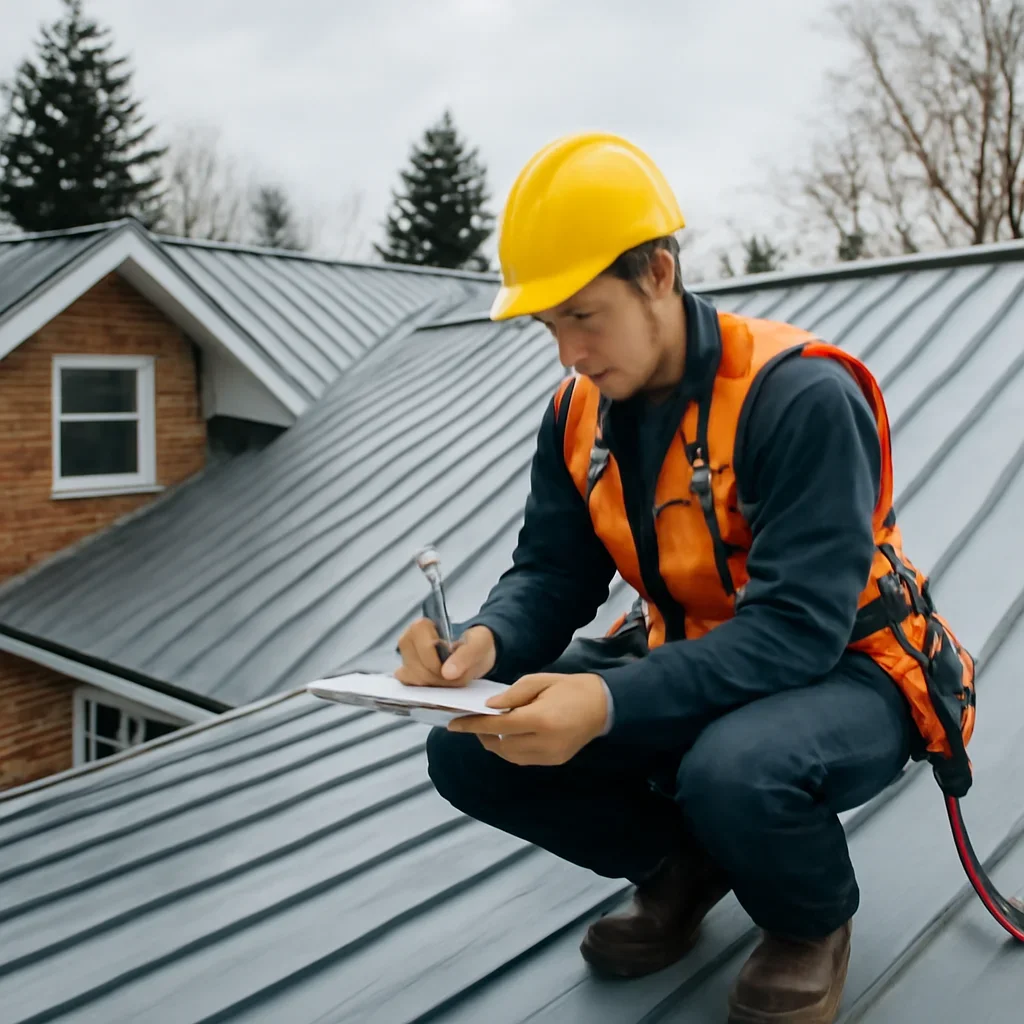 Roof inspection and planning work for Metal Roofing