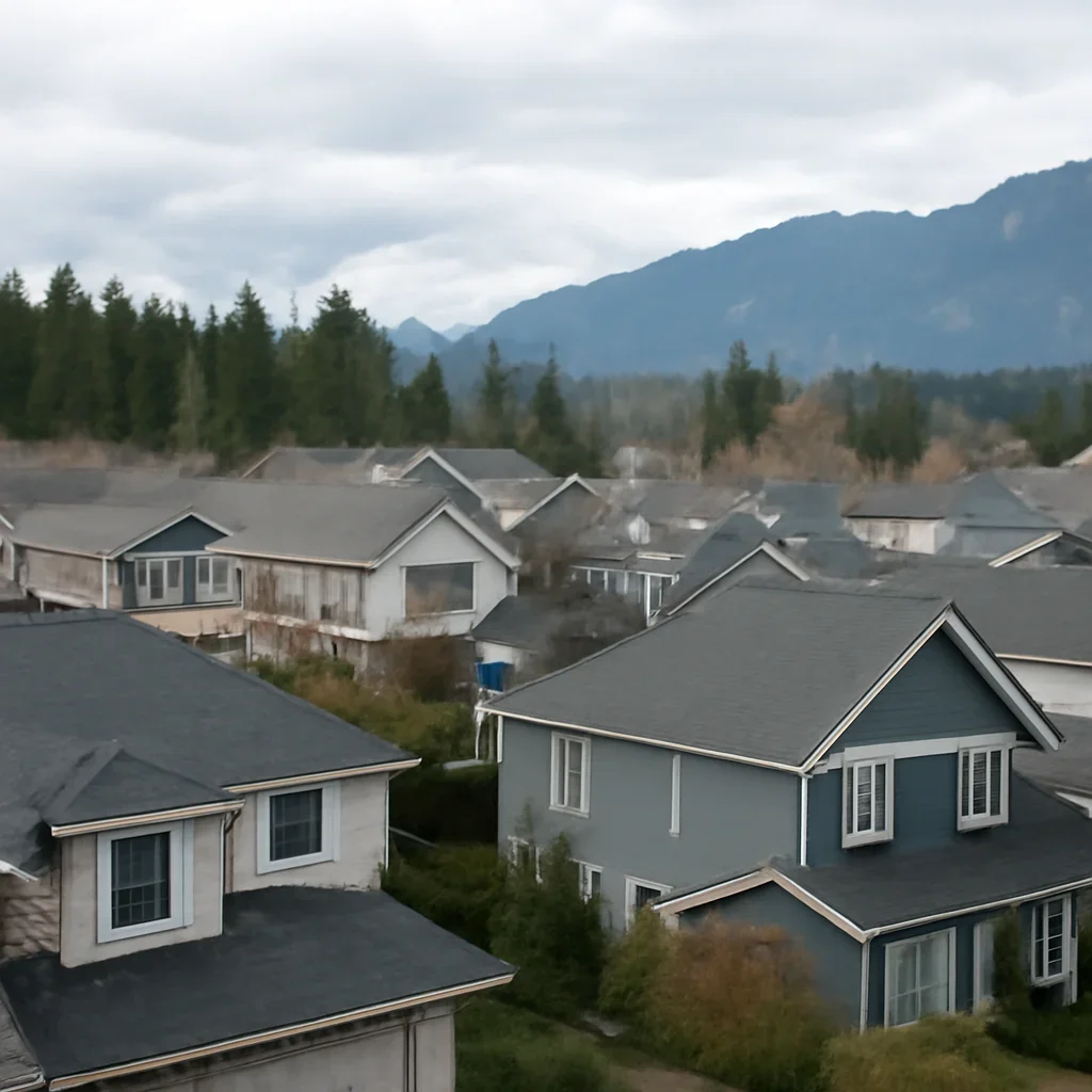 Roofing and exterior conditions around British Columbia properties