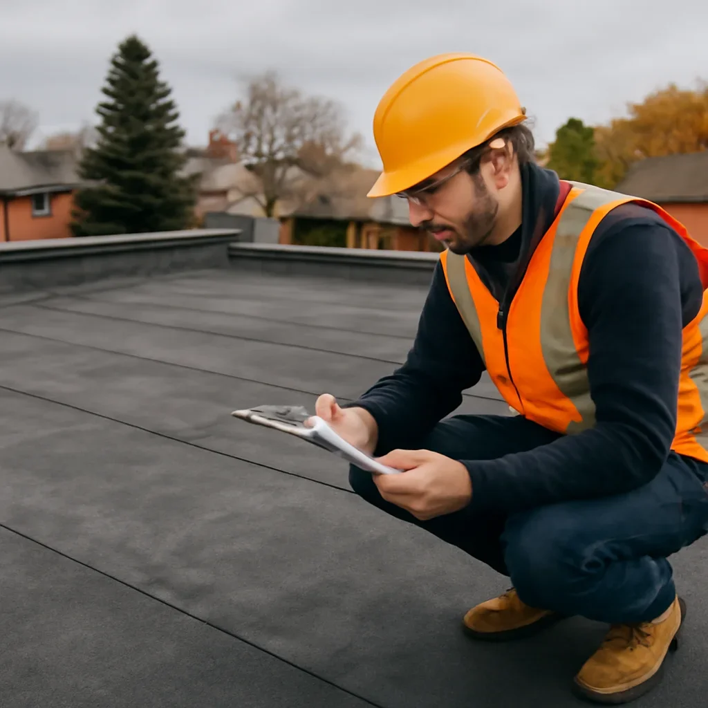 Roof inspection and planning work for SBS Modified Bitumen Roofing