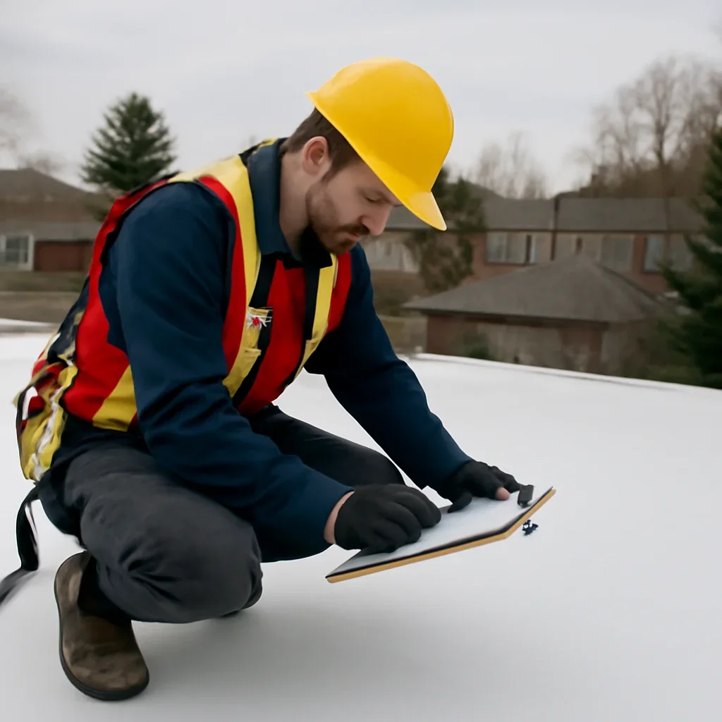 Roof inspection and planning work for TPO Roofing