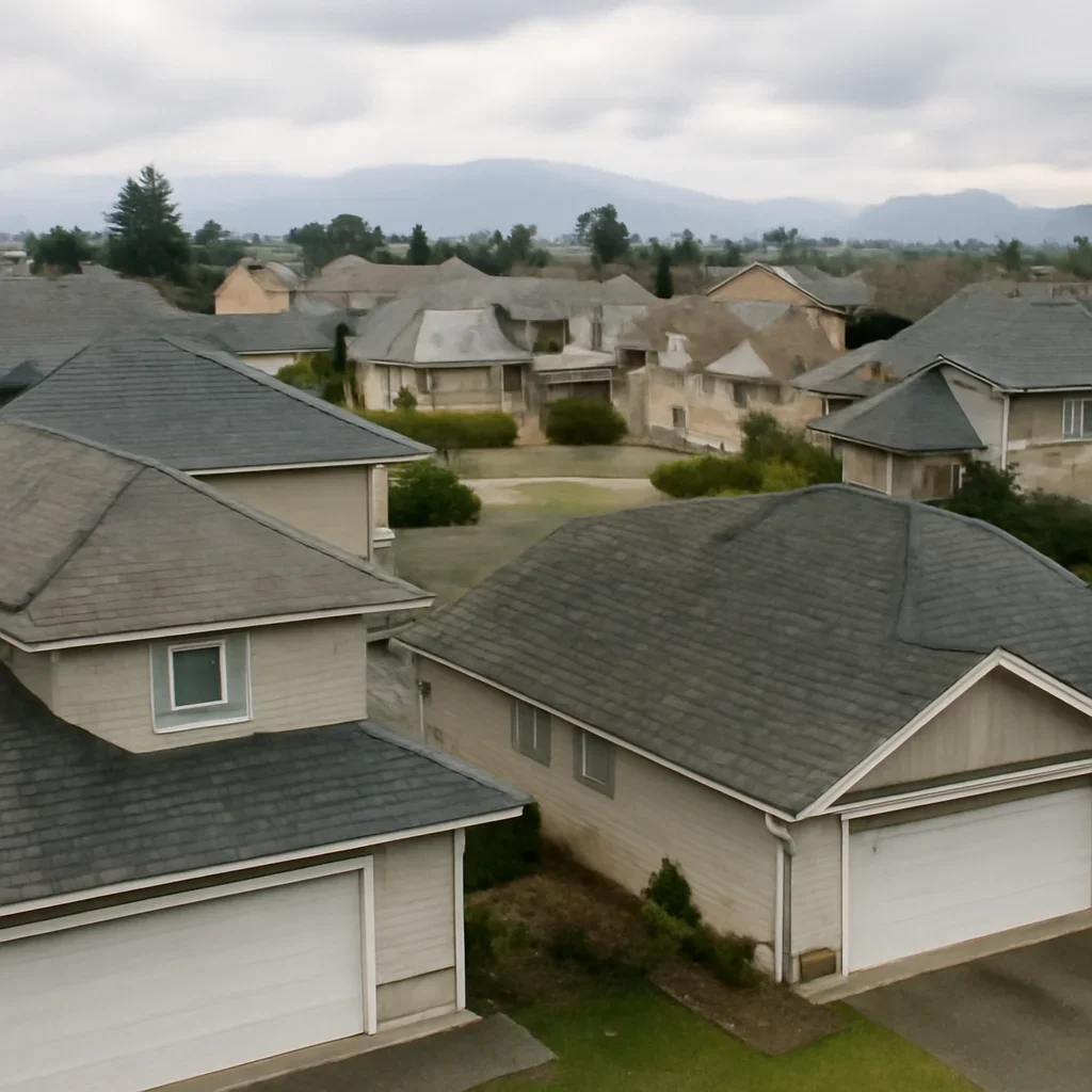 Roofing and exterior conditions around Delta properties