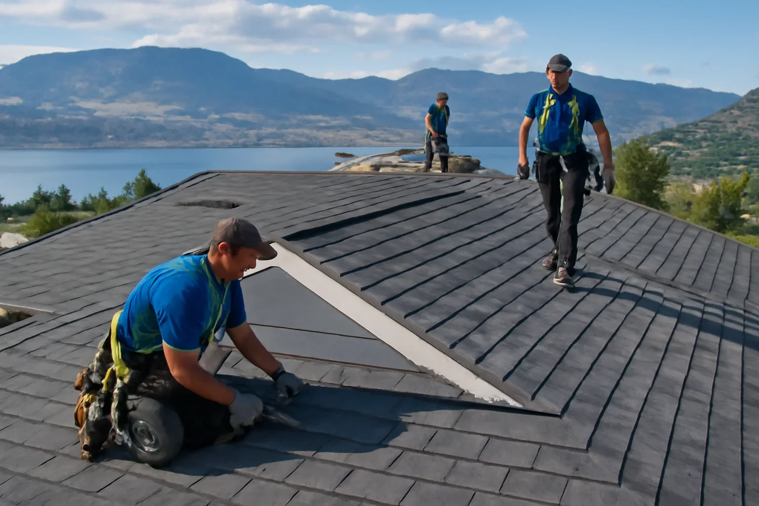 Roofing Company in Kelowna, B.C. shown through professional roofing work