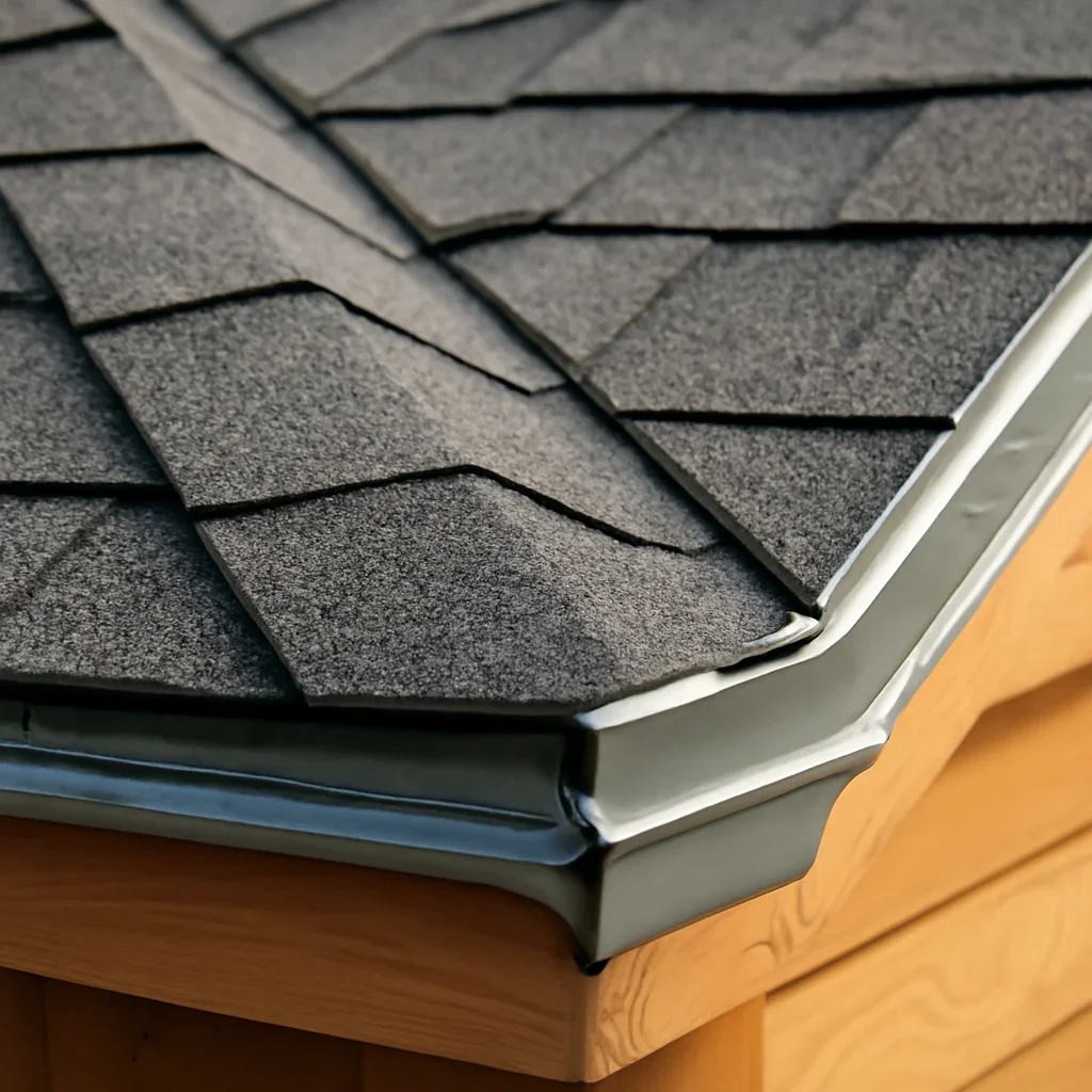 Close view of materials and roof details related to Roofing in the Kootenays