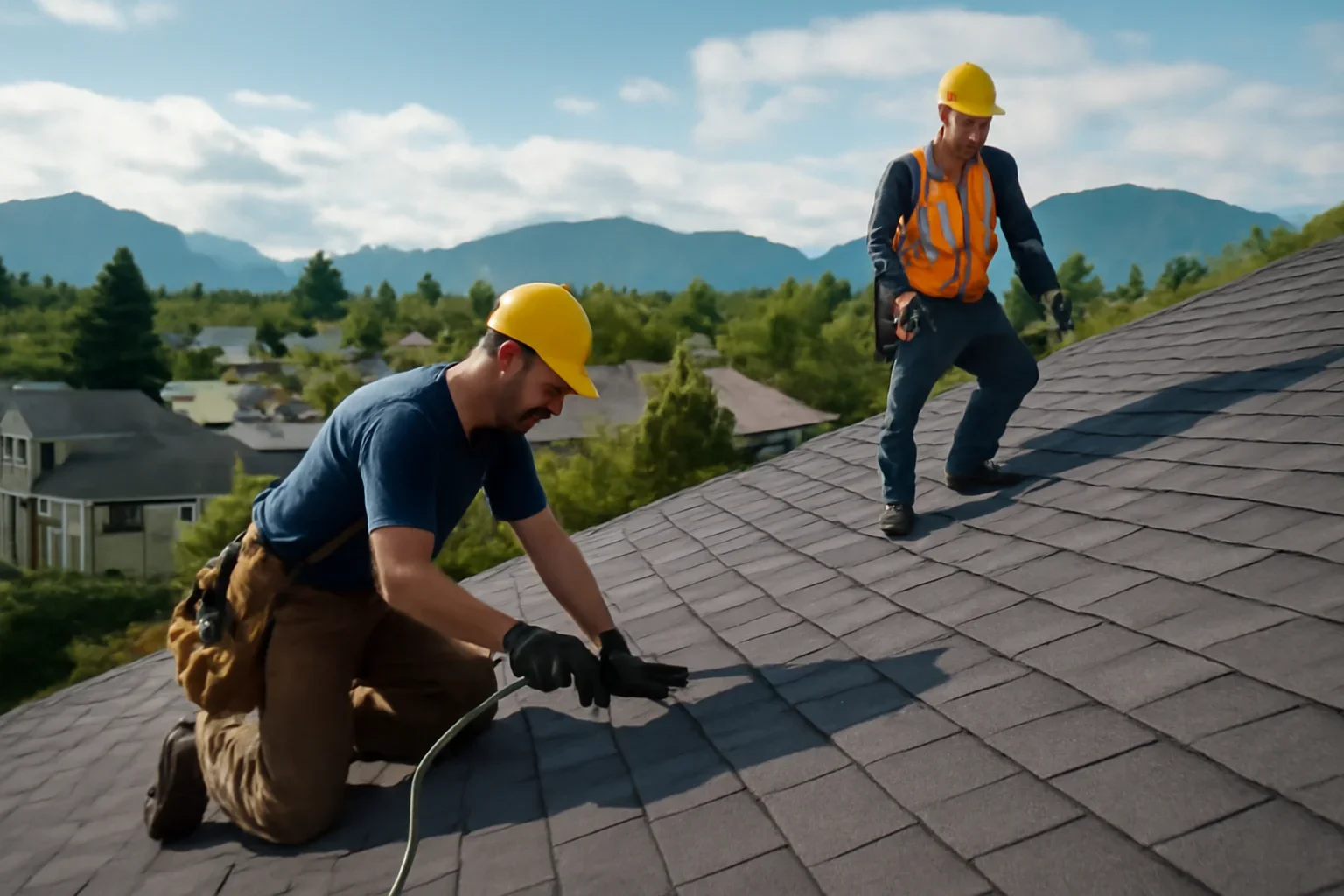 Roofing in Metro Vancouver shown through professional roofing work