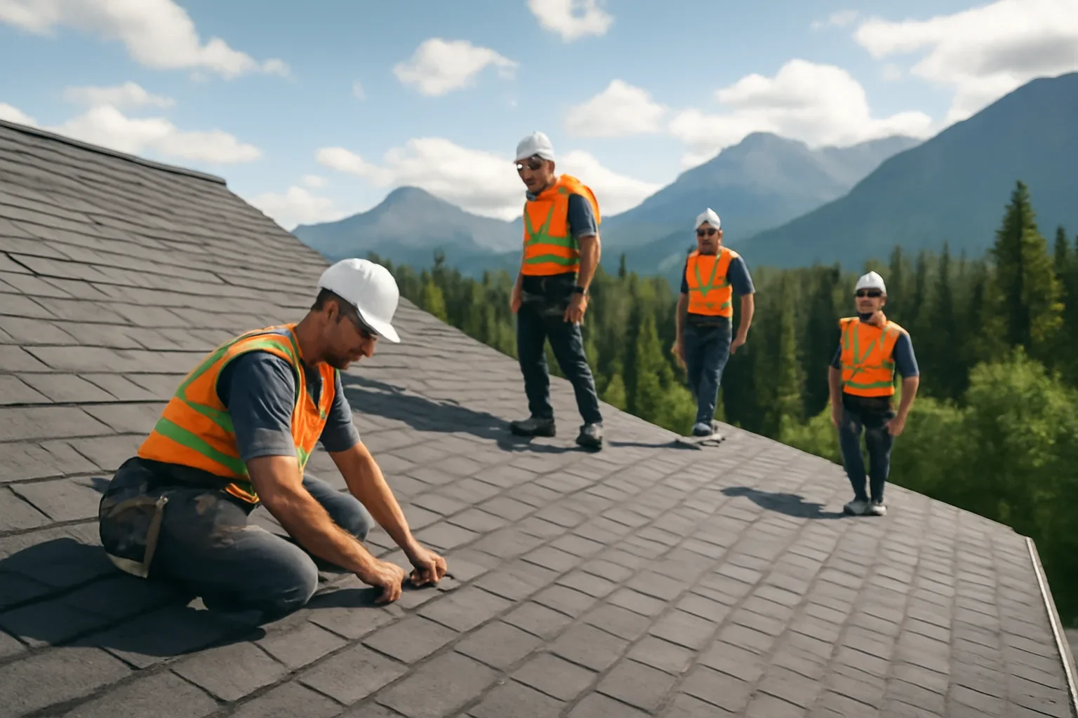 Roofing in Northern B.C. shown through professional roofing work