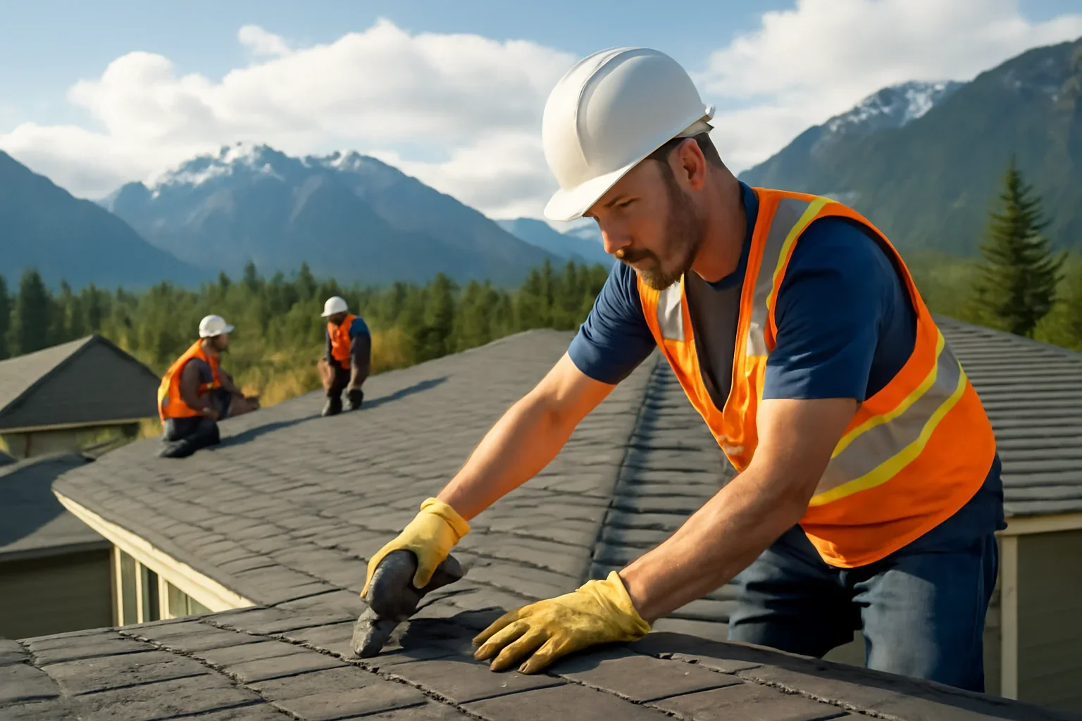 Roofing Company in Squamish, B.C. shown through professional roofing work