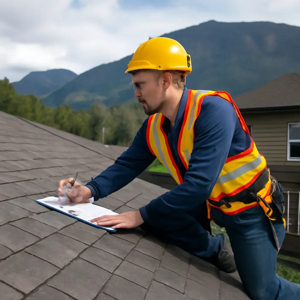 Roof inspection and planning work for Roofing Company in Squamish, B.C.