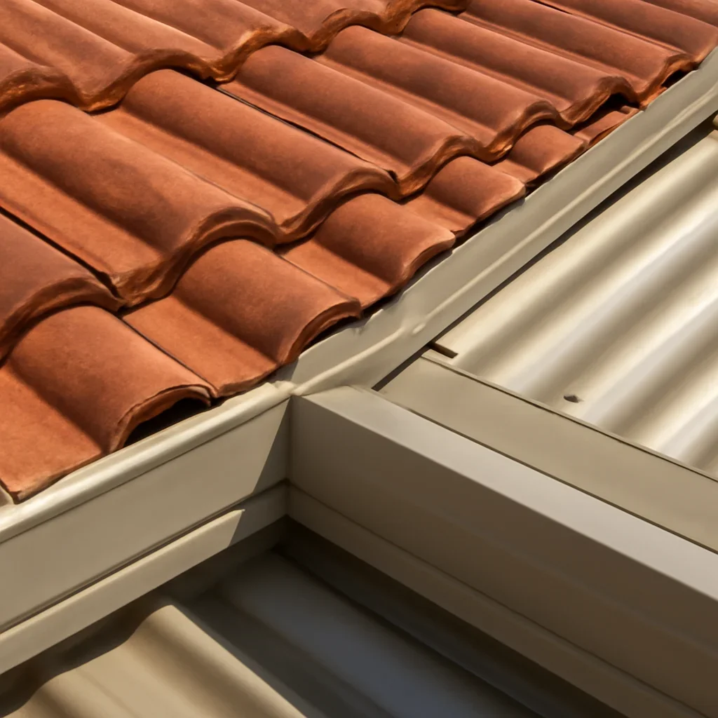 Close view of materials and roof details related to Roofing on the Sunshine Coast