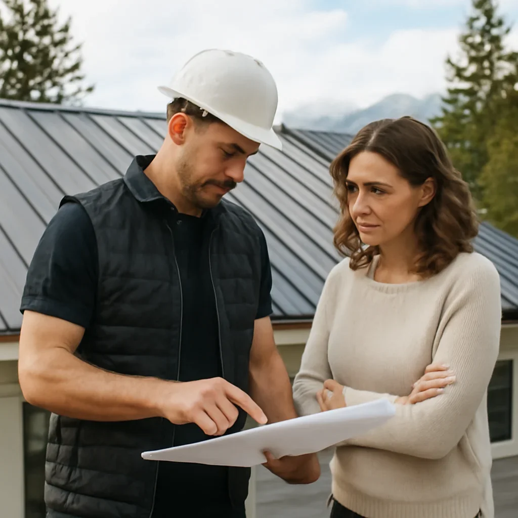 Roofing planning and next-step discussion for Metal Roofing in Surrey, B.C.