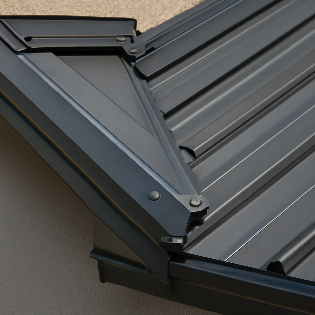 Close view of materials and roof details related to Metal Roofing in Surrey, B.C.