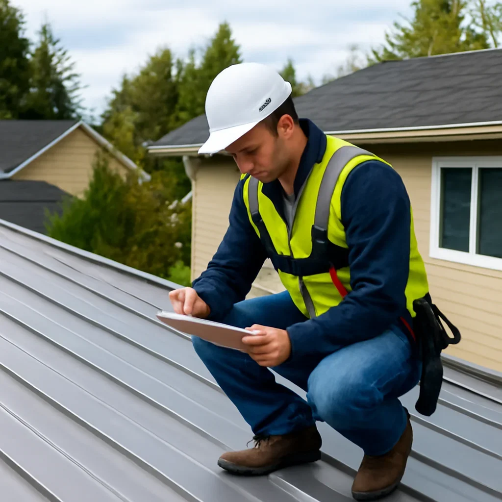 Roof inspection and planning work for Metal Roofing in Surrey, B.C.
