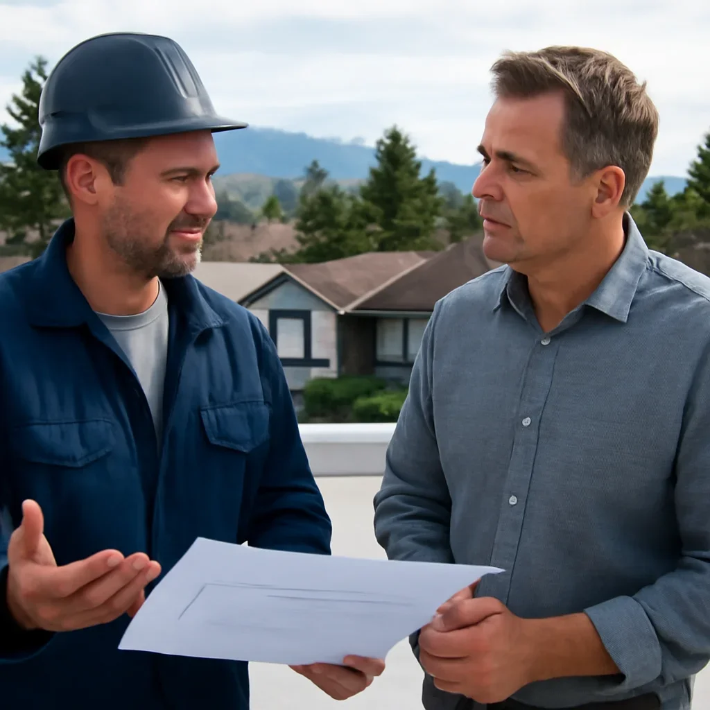 Roofing planning and next-step discussion for Flat Roofing in Vancouver, B.C.